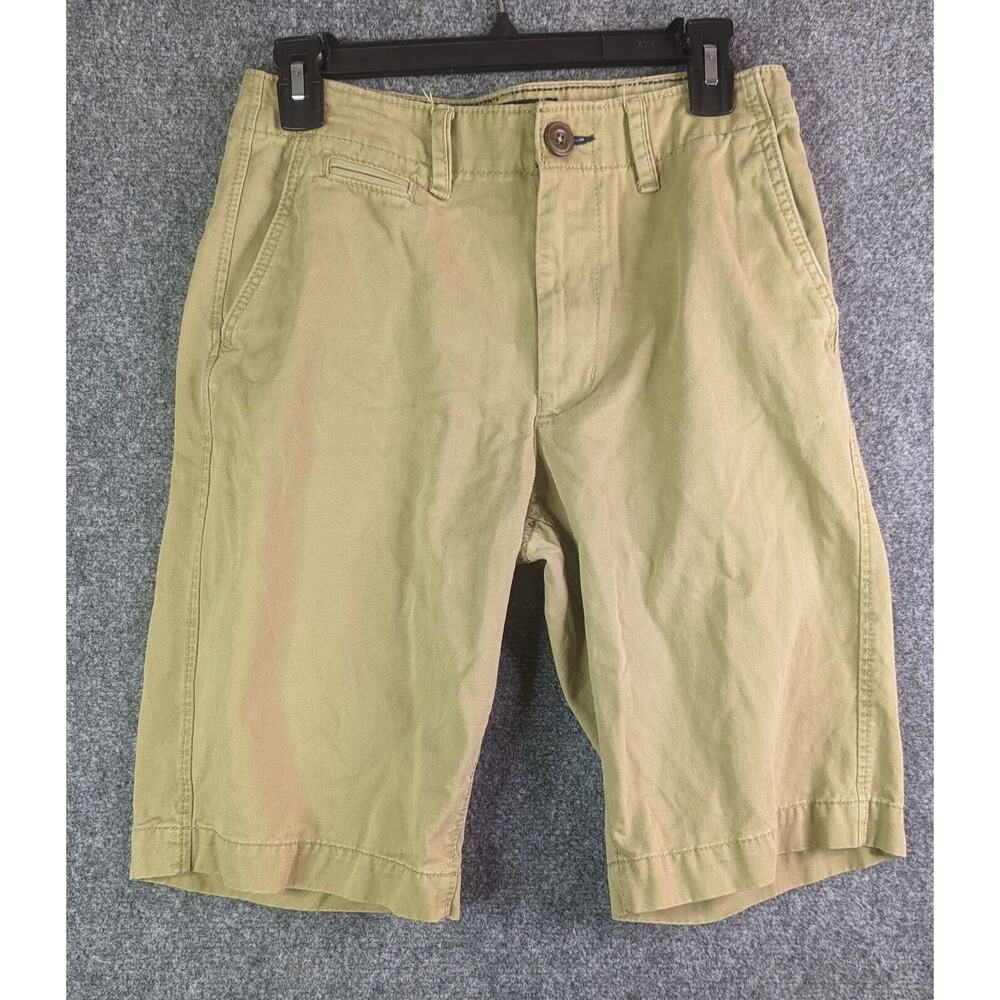 American Eagle Outfitters Mens Long Board Bermuda Short Size 26 Beige Casual